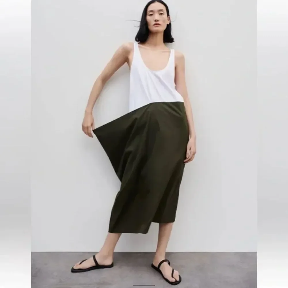 Zara COMBINATION POPLIN DRESS - Picture 2 of 7